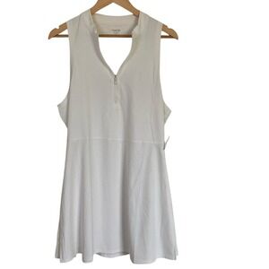 Old Navy Womens Powersoft Go Dry White Tennis‎ Dress Size XL  Summer Outdoors